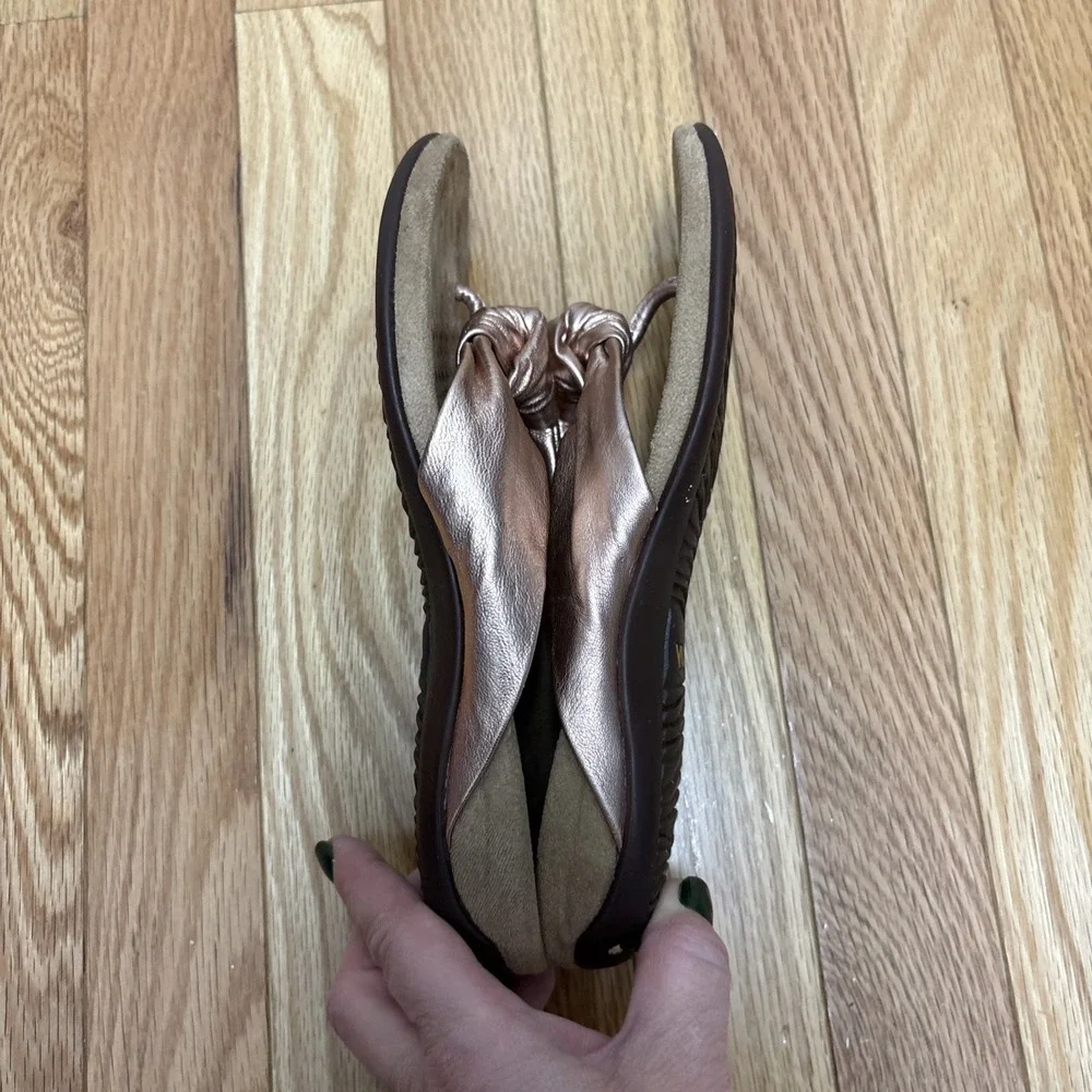 Vionic Womens Rest PIPPA Toepost Sandals ROSE‎ GOLD Size 7